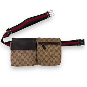 Gucci Monogram Waist Bag.